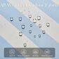HOMLUX 10" Patio Umbrella with Adjustable Tilt and Scalloped Edge in Blue, , large