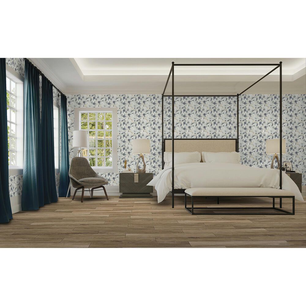 Dal-Tile Gamma Azure 14&#39;&#39; X 16&#39;&#39; HYPNOTIC Natural Stone Mosaic Sheet, , large