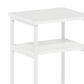 HOMLUX 3-Tier End Table with Open Shelf Storage Display in White, , large