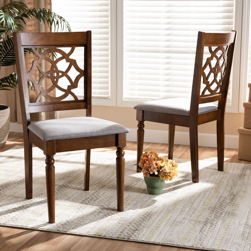 Baxton Studio Renaud Side Chair in Walnut Brown (Set of 2), , large
