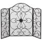 Maple and Jade 49" x 36" Fireplace Screen in Black, , large