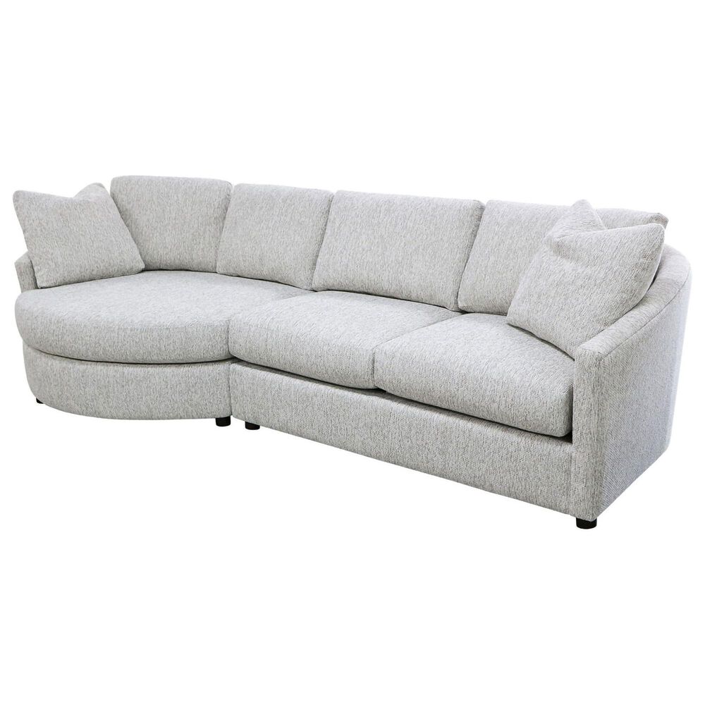 Fulton Home Malibu 2-Piece Stationary Sectional with Left Facing Chaise in Sansa Oatmeal, , large