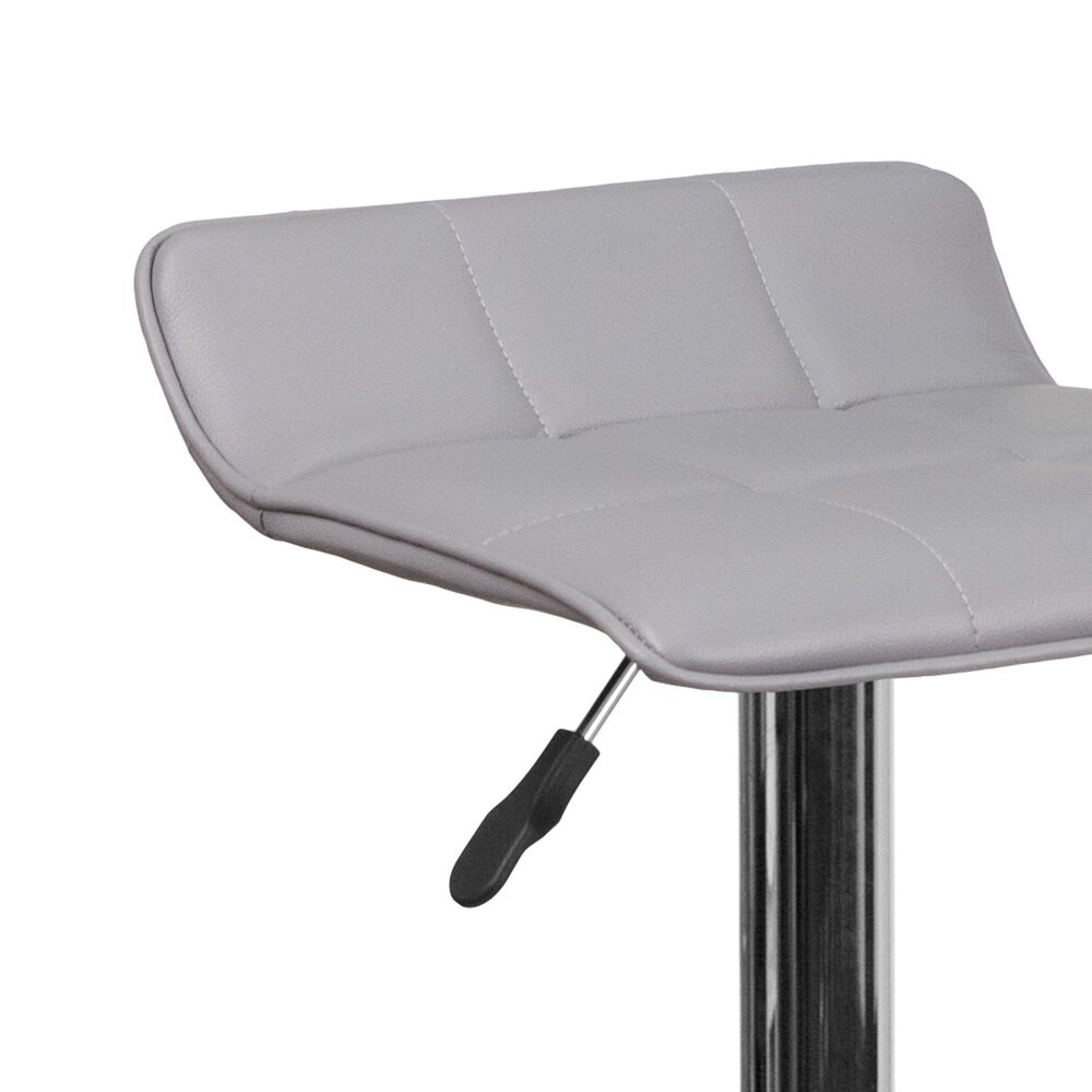 Flash Furniture Adjustable Height Barstool in Gray, , large