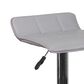 Flash Furniture Adjustable Height Barstool in Gray, , large