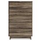 Ashley Shallifer 5 Drawer Chest in Brown, , large