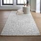 Feizy Belfort 8" x 10" Ivory and Charcoal Area Rug, , large