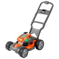 orange and gray toy mower