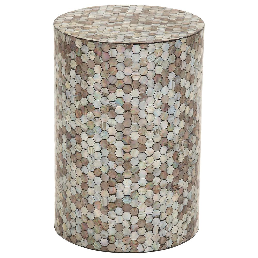 Maple and Jade Accent Table in Light Beige, Taupe, Pearl and Bluish Gray, , large