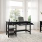 Bush Broadview 2-Drawer Computer Desk with Shelves in Classic Black, , large