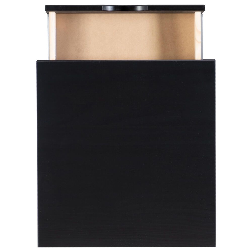 Linon Home Decor Polly 3-Drawer Nightstand in Black, , large