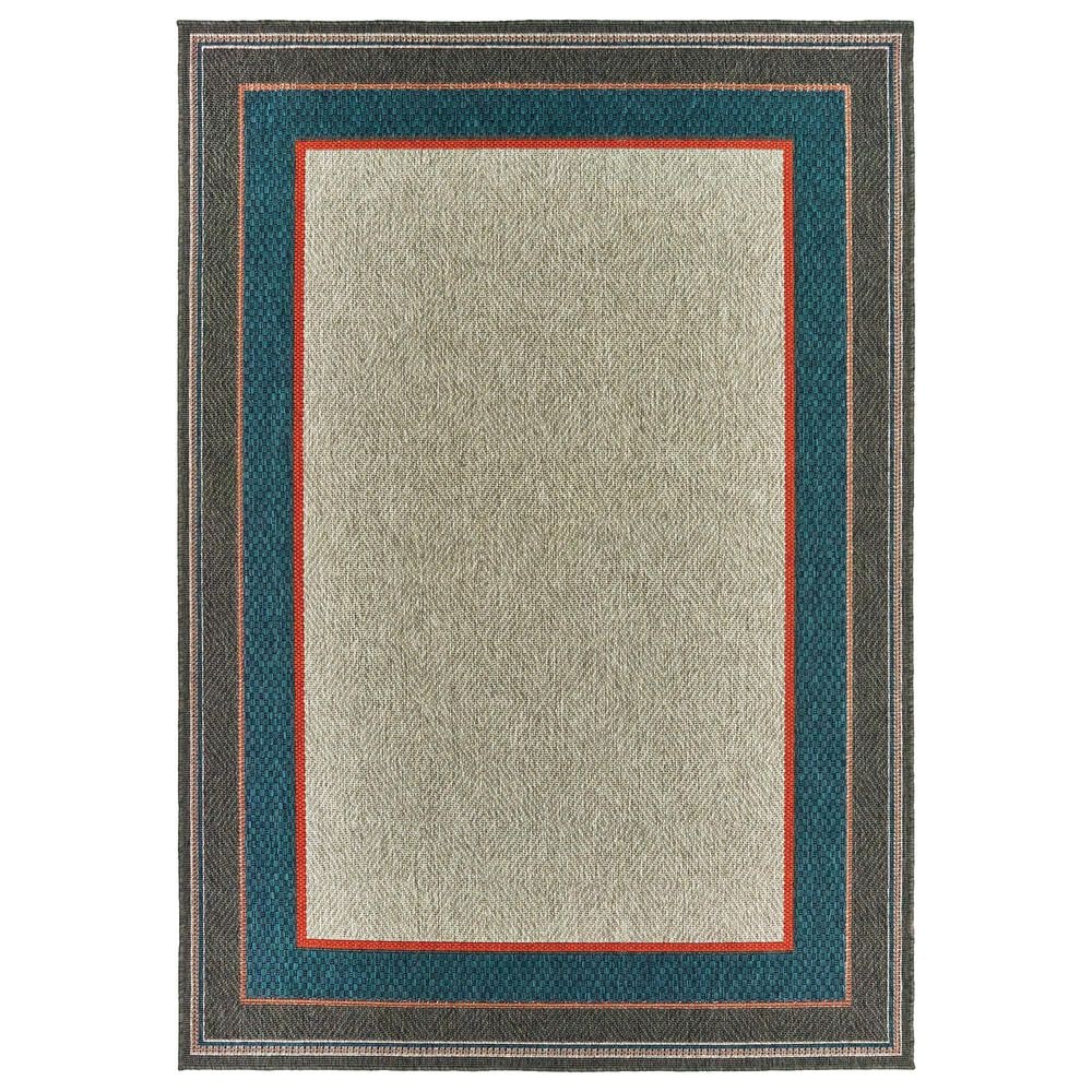 Oriental Weavers Latitude Grey 3"3" x 5" Indoor/Outdoor Area Rug, , large