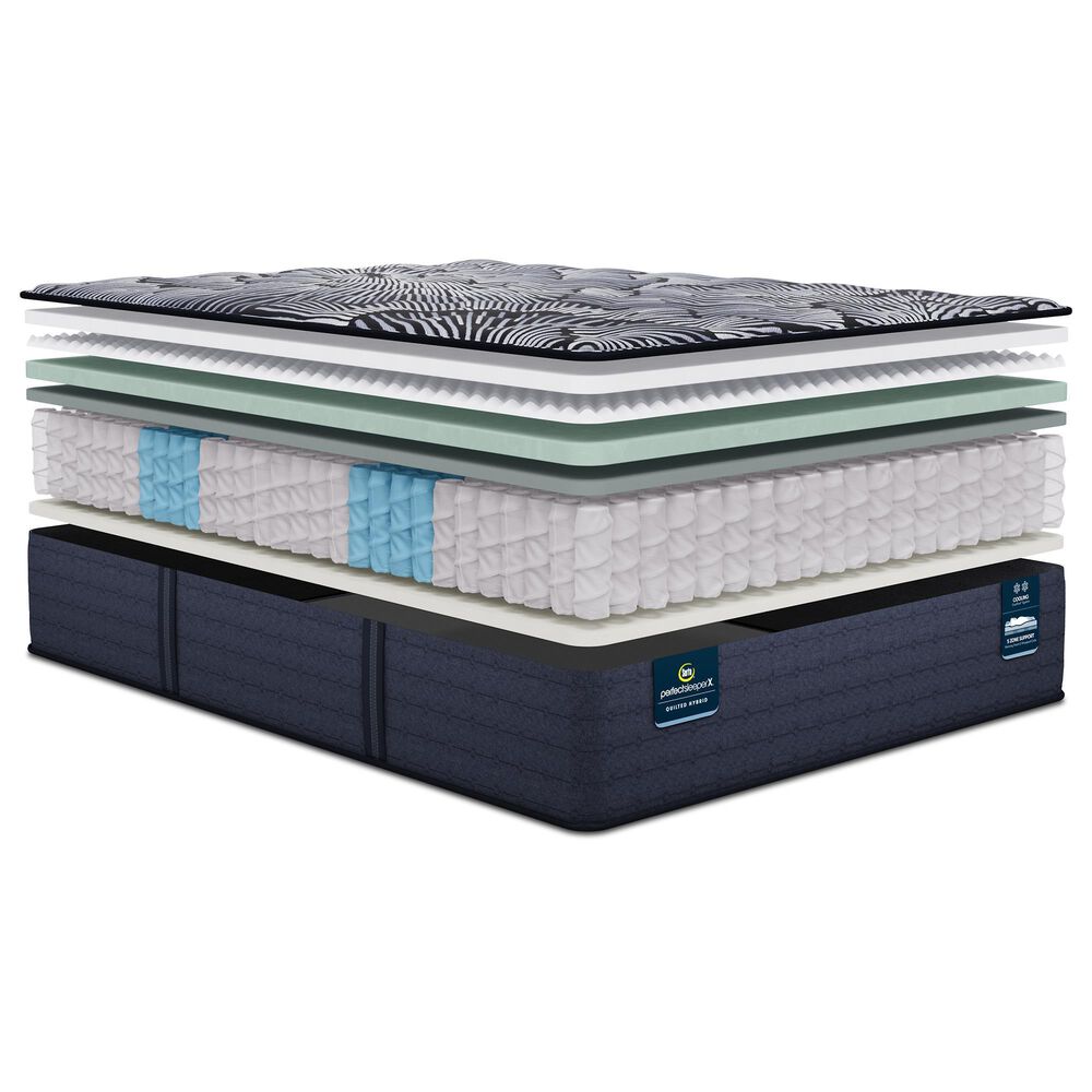 Serta Perfect Sleeper X Level One Knox Quilted Hybrid Plush Twin XL Mattress, , large