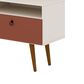 Manhattan Tribeca 53.94" TV Stand in Off White and Terra Pink, , large