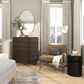 37B Metal Drum End Table in Black, , large