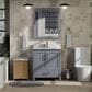 Lexora Home Jacques 30" Single Bathroom Vanity in Dark Grey with 2 cm White Carrara Marble Top and Rectangular Sink, , large