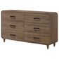 Crown Mark Nyomi 5 Piece Queen Panel Bedroom Set in Light Brown, , large