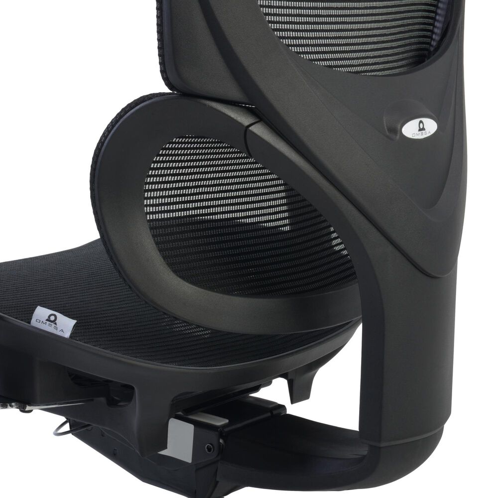 Regency Global Sourcing Omega Mesh O-2 Tech Ergonomic Management Office Chair in Black, , large