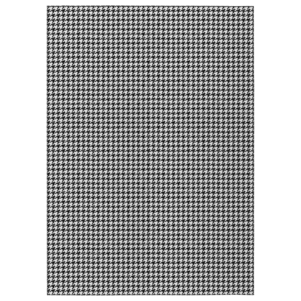 Dalyn Rug Company Hinton 10" x 14" Black Indoor/Outdoor Area Rug, , large