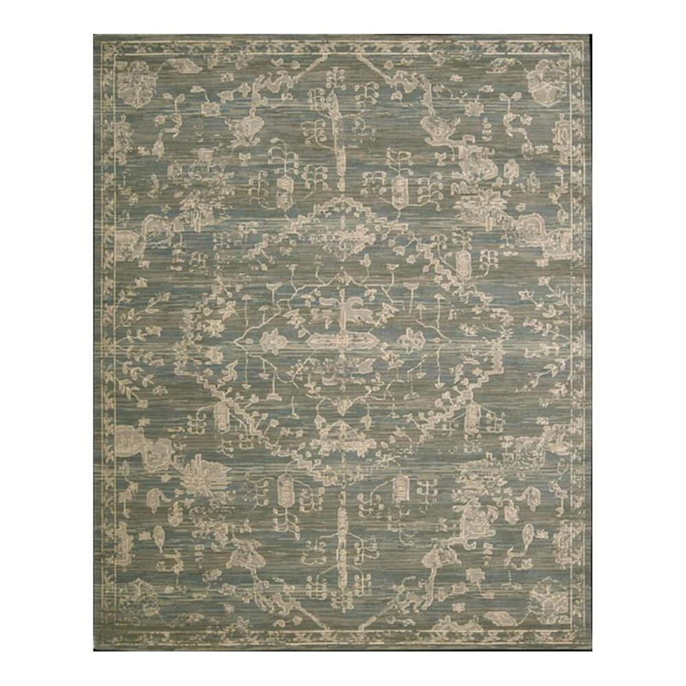 Nourison Silk Elements SKE30 7'9" x 9'9" Azure Area Rug, , large