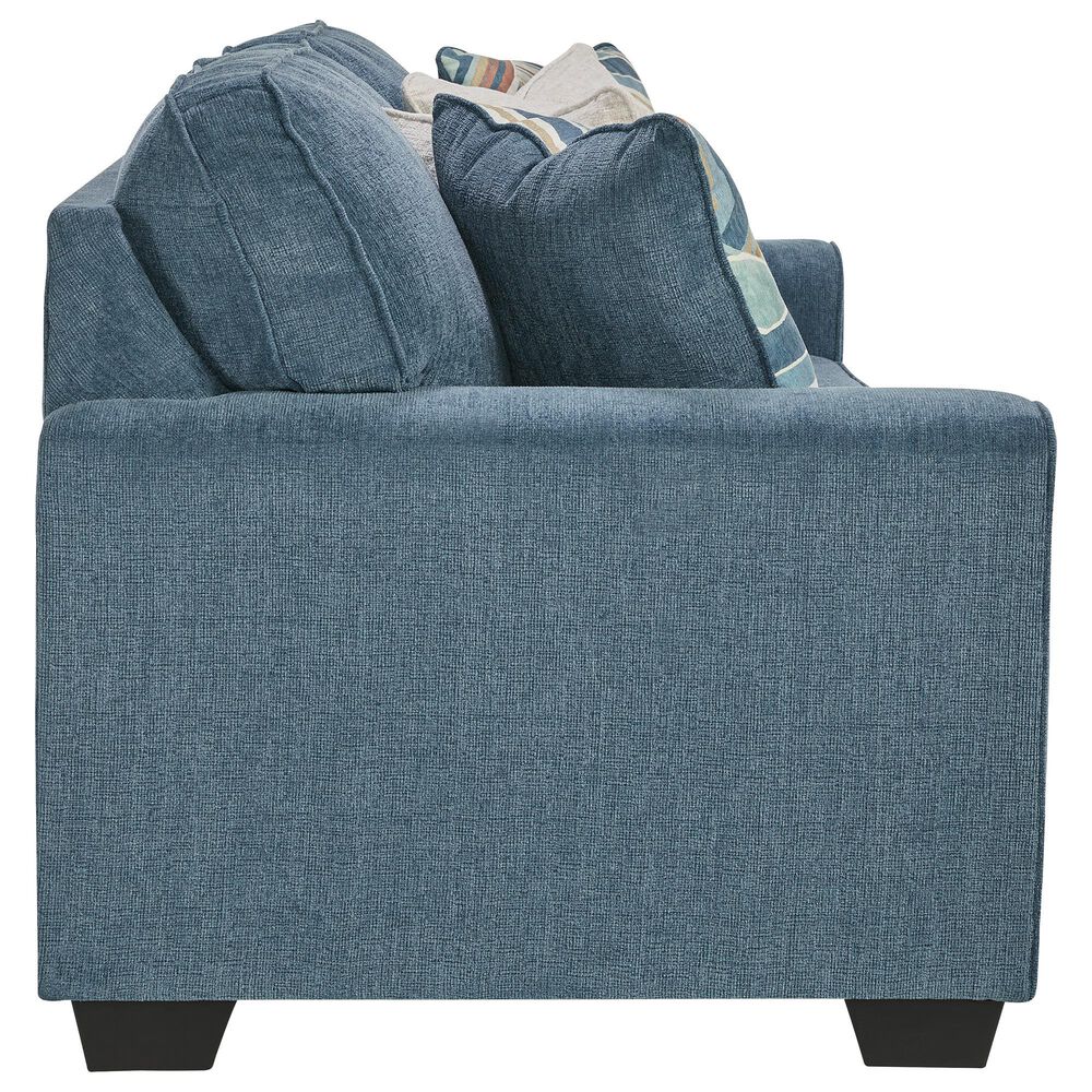 Ashley Cashton Stationary Sofa and Loveseat Set in Blue, , large