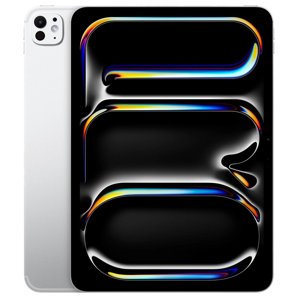 Apple 11" iPad Pro | Apple M5 Chip - Wi-Fi + Cellular 2TB with Nano-Texture Glass in Silver (latest Model) and 2-Year AppleCare+, , large