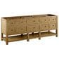 James Martin Breckenridge 84" Double Bathroom Vanity in Light Natural Oak with 3 cm Eternal Jasmine Pearl Top and Rectangular Sinks, , large
