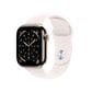 Apple Watch Series 11 (GPS+Cellular) 42mm Titanium Case with Light Blush Sport Band - M/L - Gold - (2025), , large