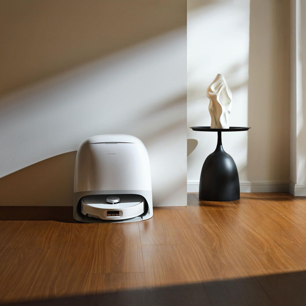 Roborock Qrevo Curv Robot Vacuum and Mop with Multifunctional Dock, 18,500Pa Suction, and Zero-Tangling Main Brush in White, , large