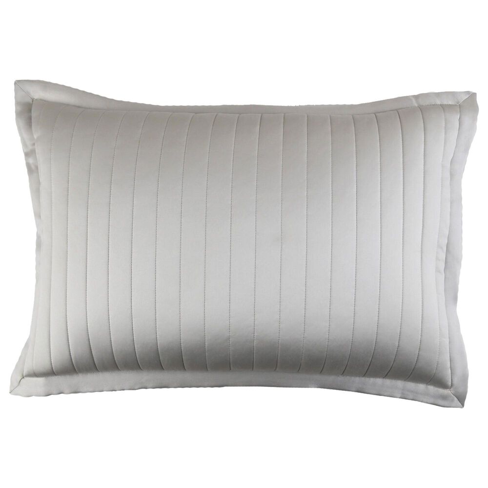 Ann Gish Charmeuse King Sham in Silver, , large