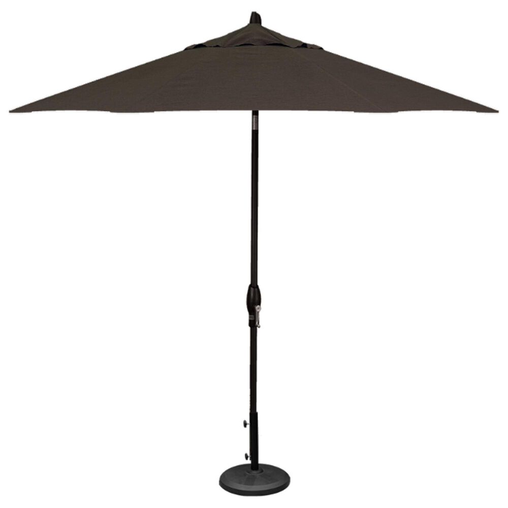 Treasure Garden 9" Umbrella with Black Base in Coal, , large