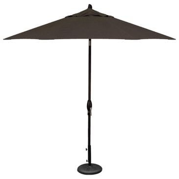 Treasure Garden 9" Umbrella with Black Base in Coal, , large