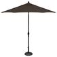 Treasure Garden 9" Umbrella with Black Base in Coal, , large