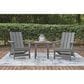 Ashley Cove Beach Outdoor Adirondack Chair in Gray, , large