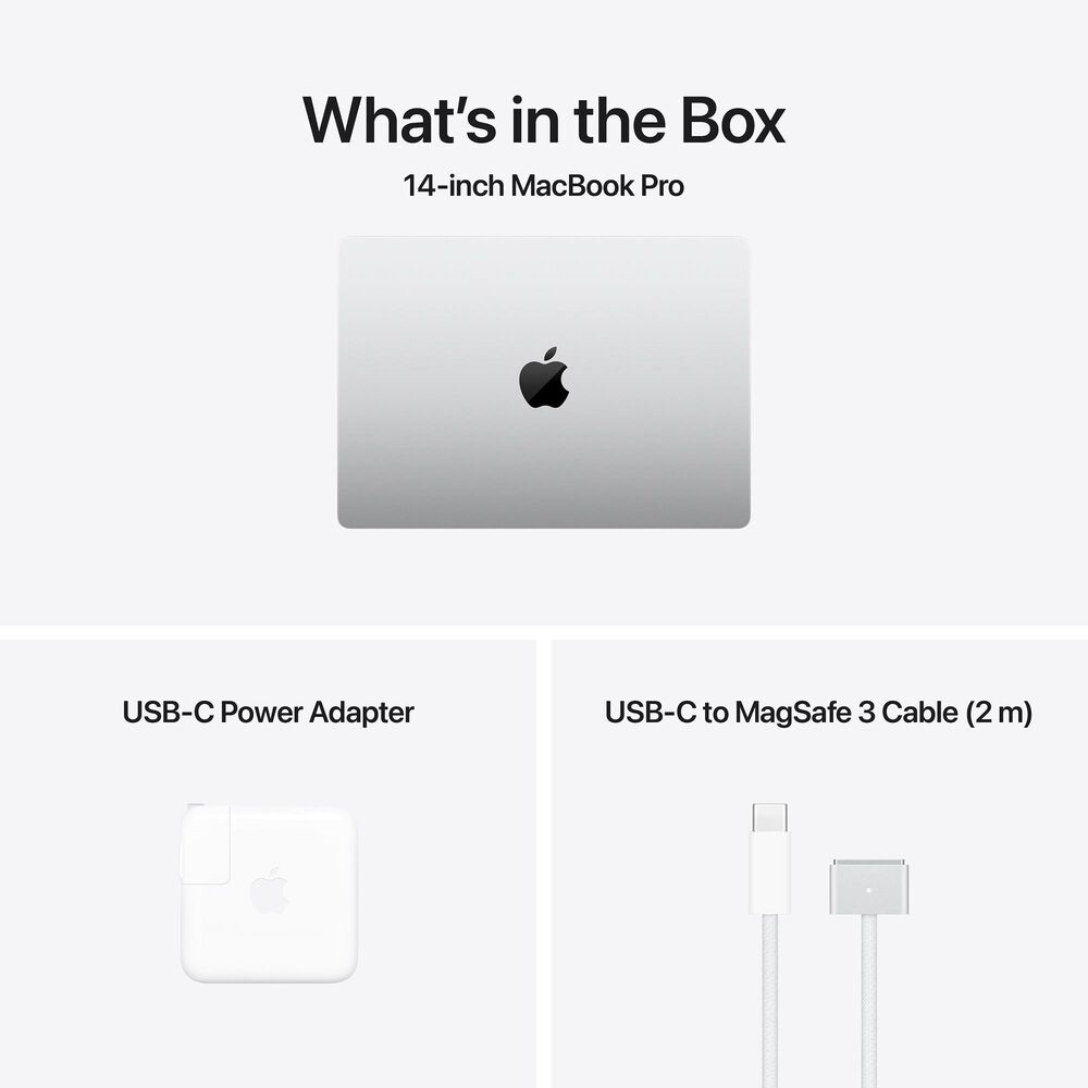 Apple MacBook Pro 14.2&quot; Laptop | Apple M4 chip 10-core - 16GB RAM - 10-core GPU - 512GB SSD in Silver with 3-Year AppleCare+, , large