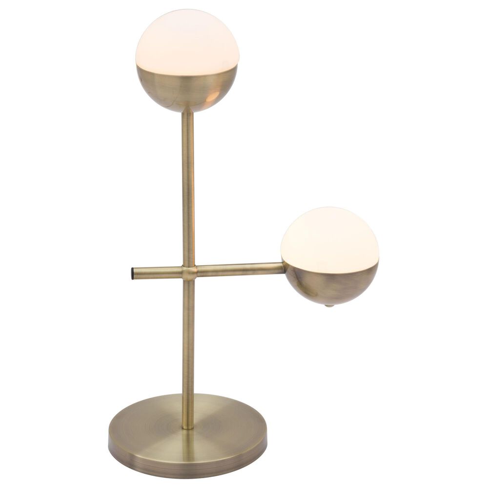 Zuo Modern Waterloo Table Lamp in Brushed Bronze, , large