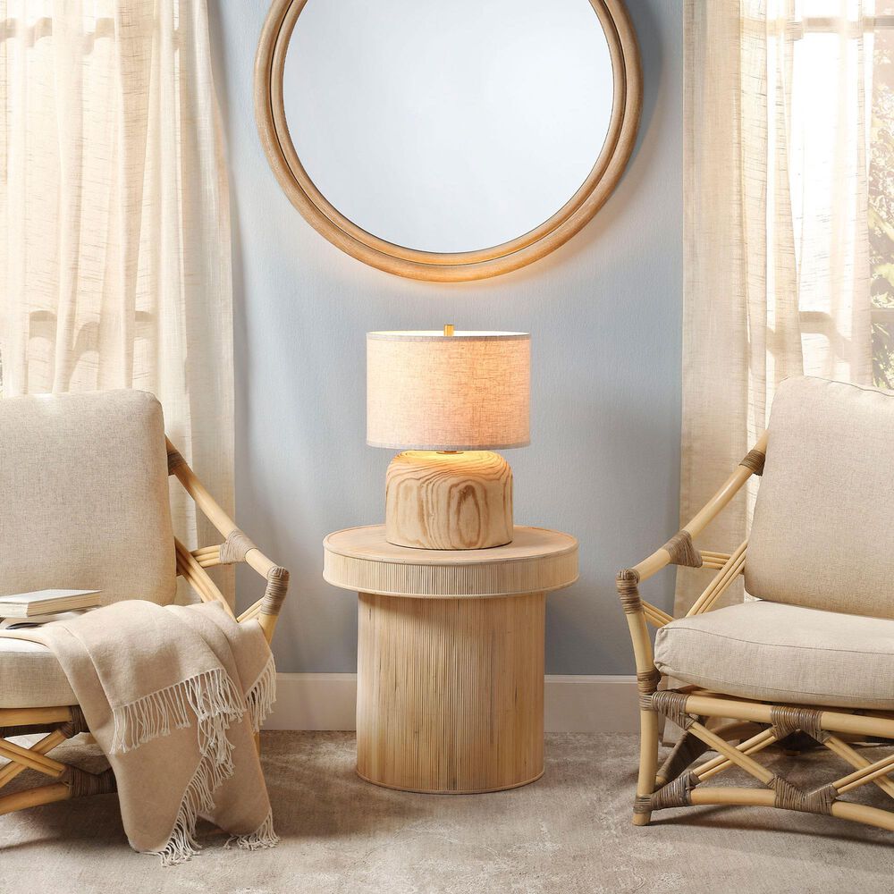Splendor Living Vantage Bamboo Accent Side Table in Natural, , large