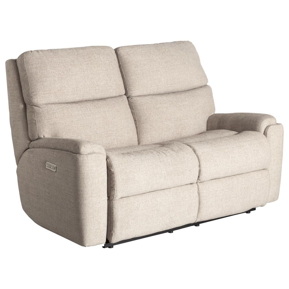 Flexsteel Rio Power Reclining Loveseat with Power Headrests in Silver, , large