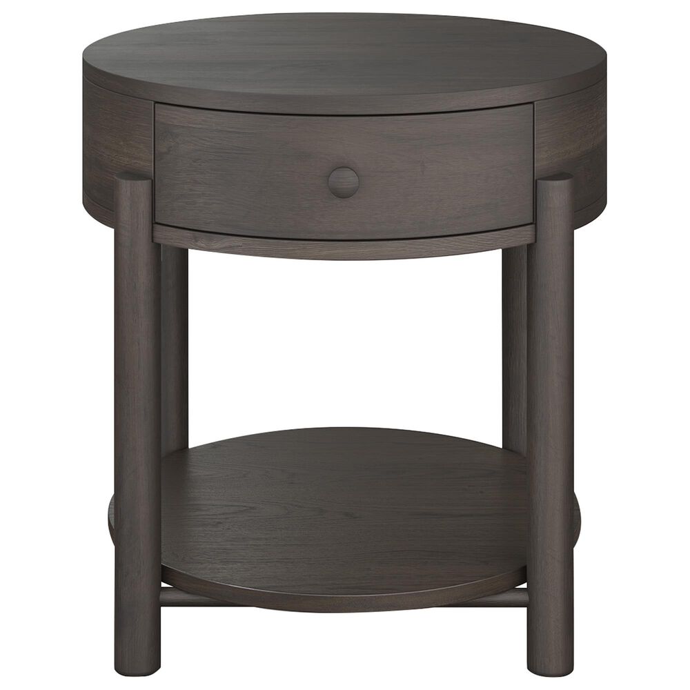 Nicolette Home Hadleigh Round End Table in Coffee Bean, , large