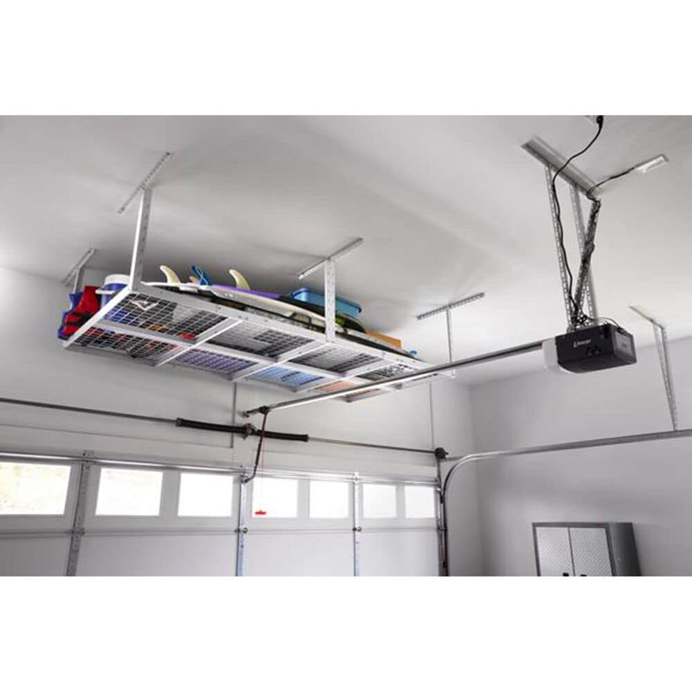 Gladiator 4&#39; x 8&#39; Overhead GearLoft Storage Rack in White, , large