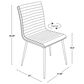 Lumisource Mason Contemporary Dining/accent Chair with Swivel in Stainless Steel, Walnut Wood, and Grey Fabric - Set of 2, , large