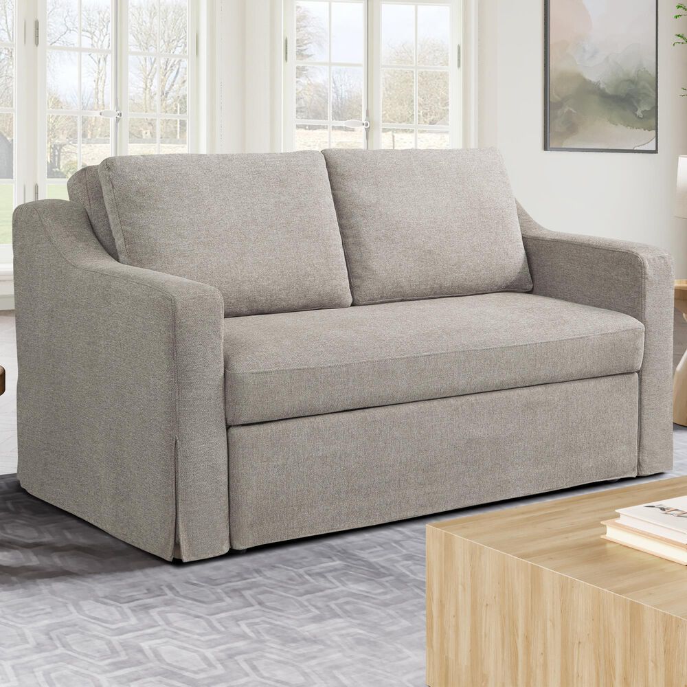 Lifestyle Solutions Haddington Convertible Loveseat in Flax, , large