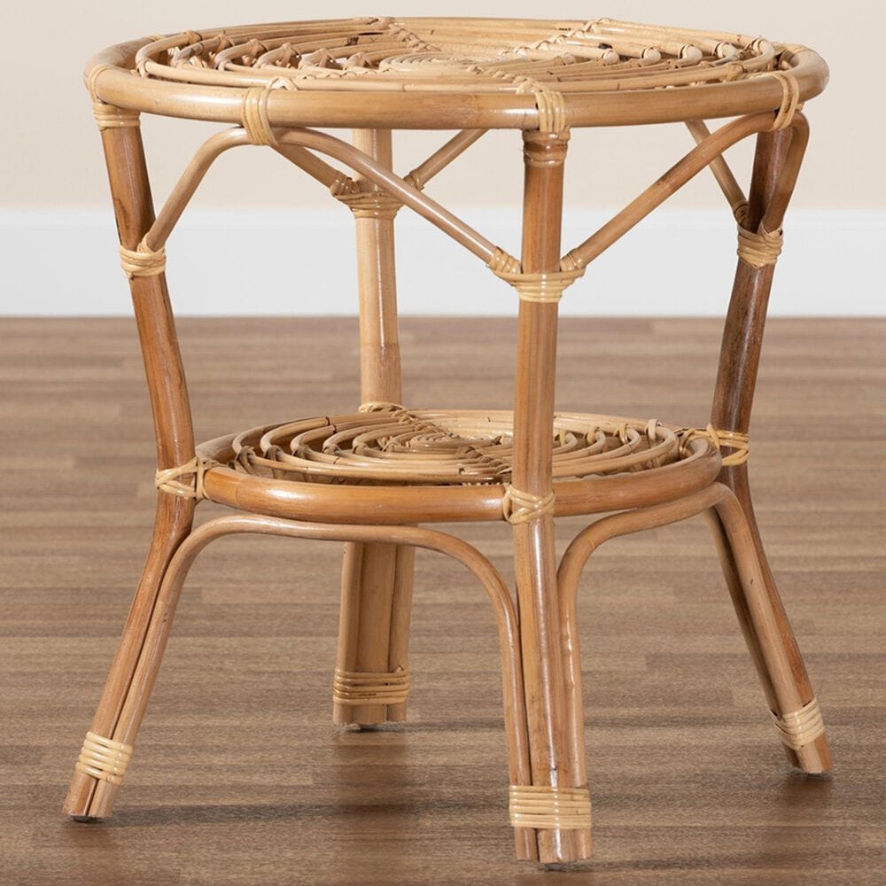 Baxton Studio Cariel Coffee Table in Natural Brown, , large