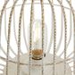 Maple and Jade 12" Modern Farmhouse Metal Lantern in White, , large