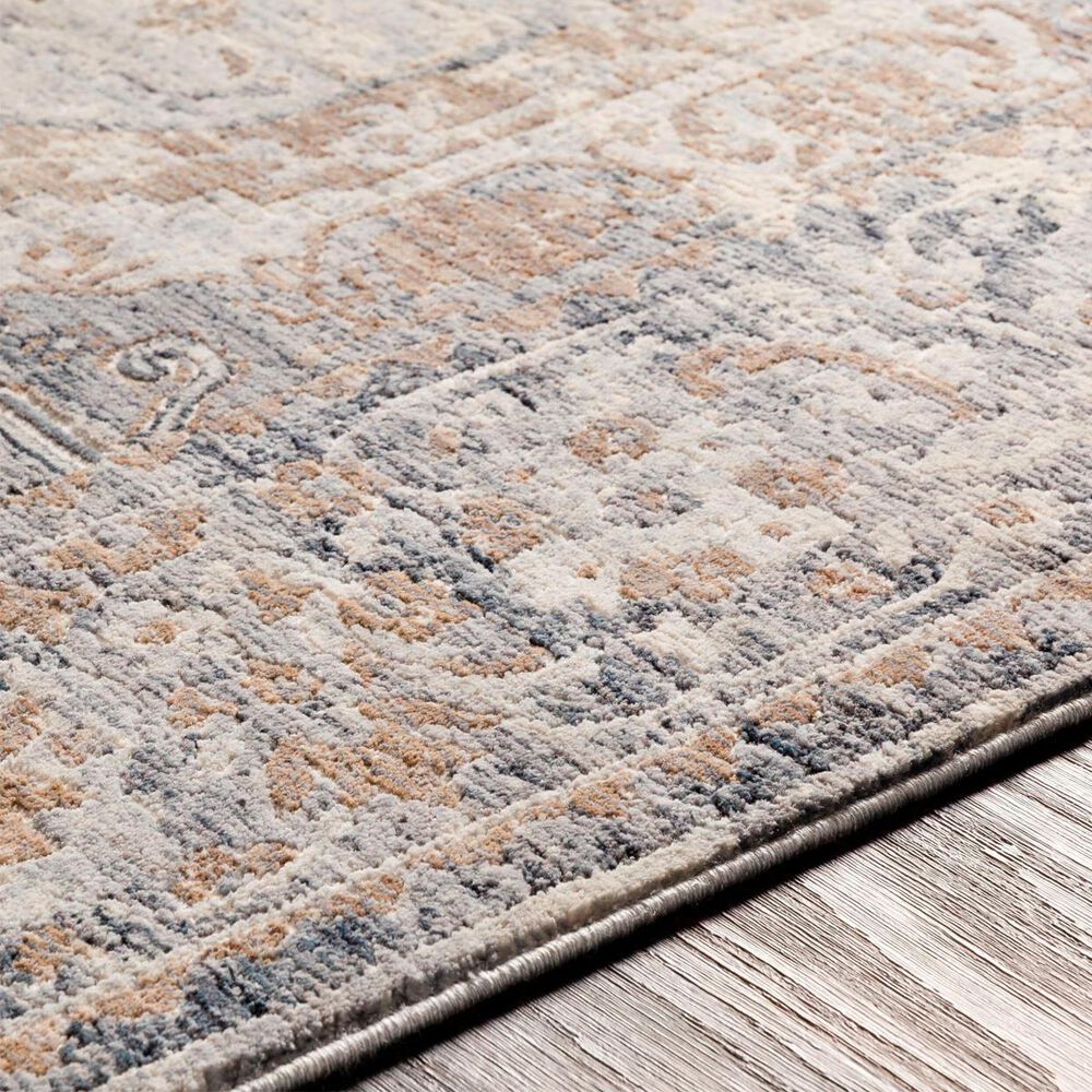 Surya Liverpool Black, Gray, Light Slate, White, Ivory, Brown and Olive 2&#39;7&quot; x 10&#39;2&quot; Runner, , large