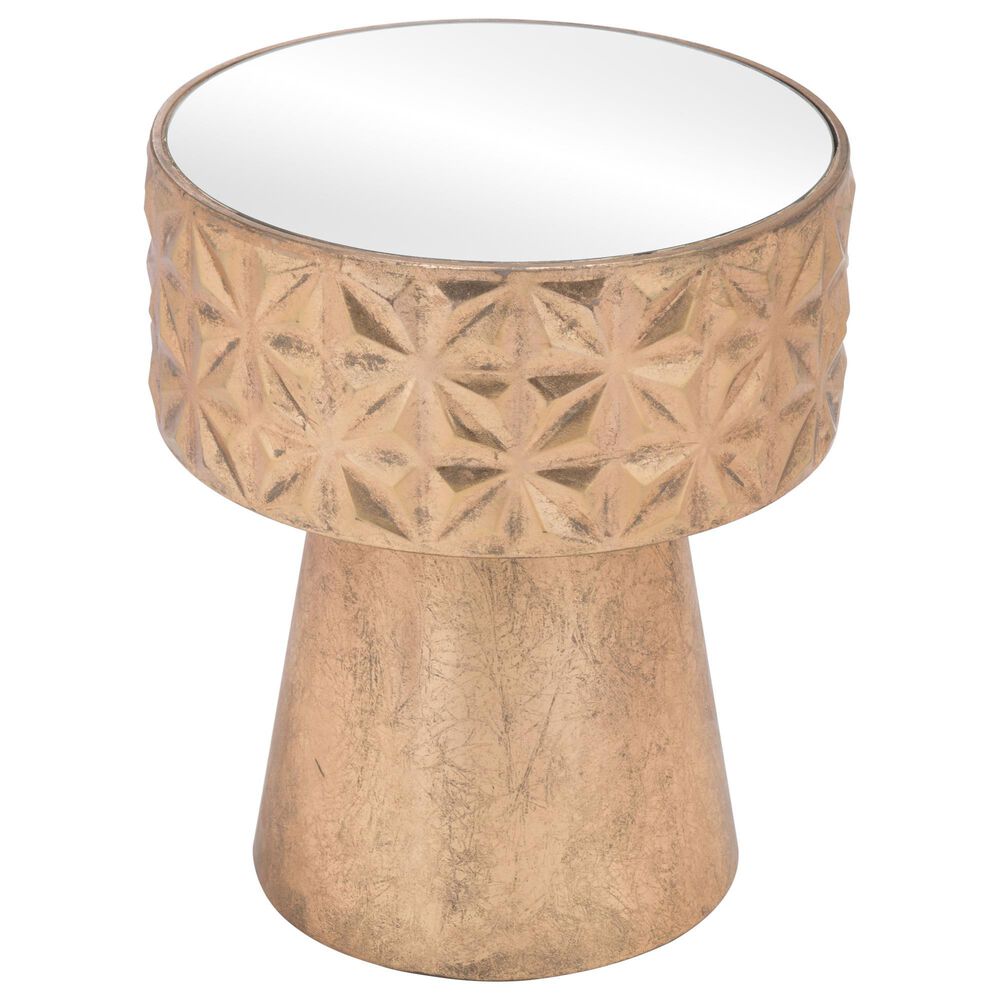 Zuo Modern Aztec Side Table in Bronze, , large