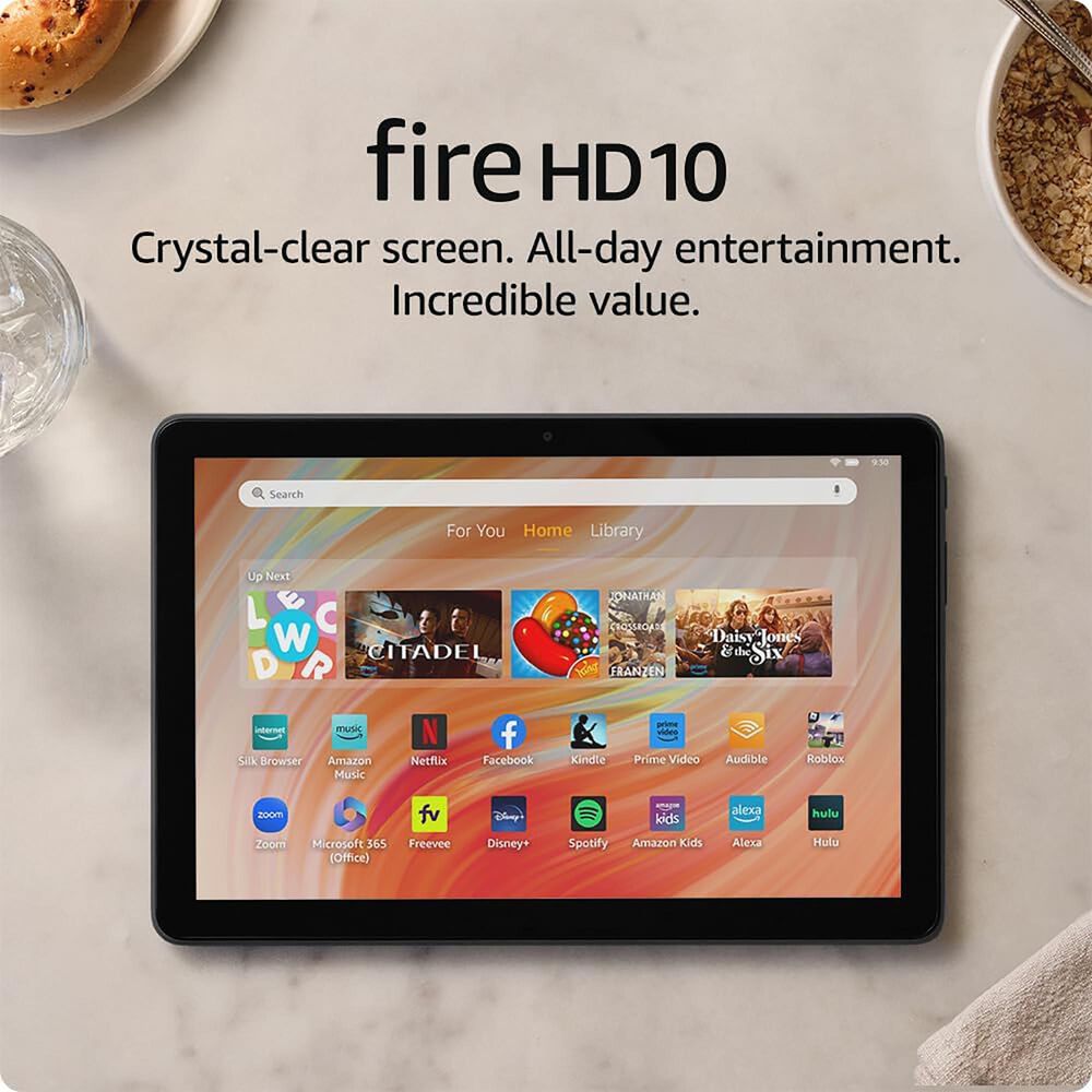 Amazon Fire HD 10 Tablet 10.1&quot; 32GB in Black | Wi-Fi, , large