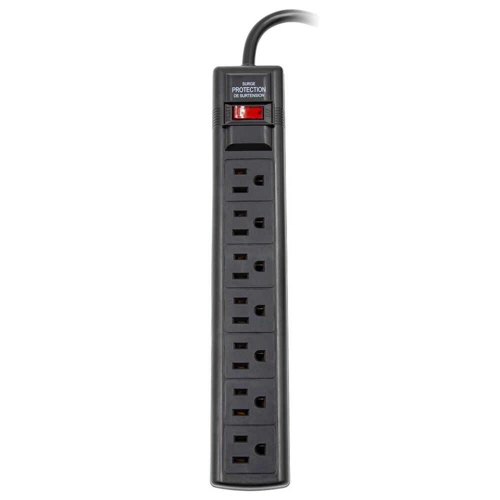 Sanus Tilting Wall Mount for 32" - 90" TVs with Red Series HDMI Cable and 7-Outlet 900J Surge Protector Power Strip in Black, , large