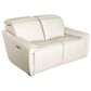 Superb Leather Leather Power Reclining Loveseat in Myrtle Light Grey, , large