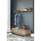 Ashley Oliah Wall Mounted Coat Rack with Shelf in Natural, , large