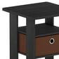 HOMLUX 1-Drawer End Table in Americano, , large